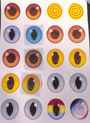 Printed eye meshes